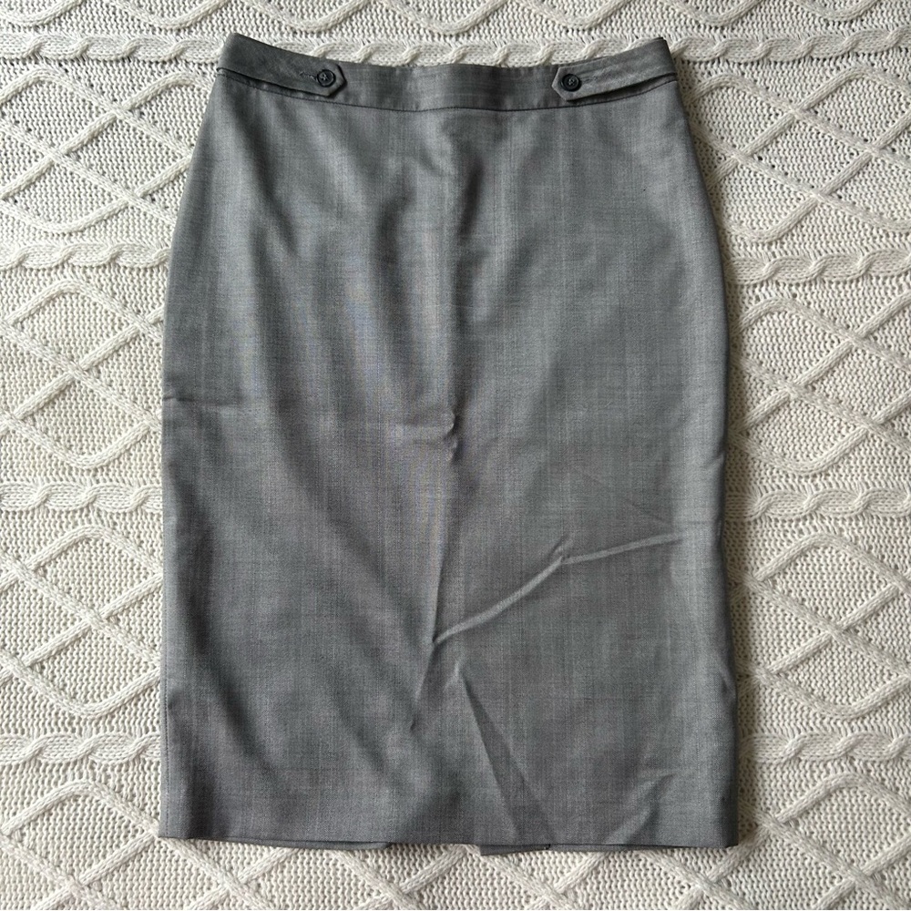 Josef Silk and Wool Blend Pencil Skirt